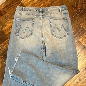 MOTHER Light Blue Ankle & Cropped Jeans